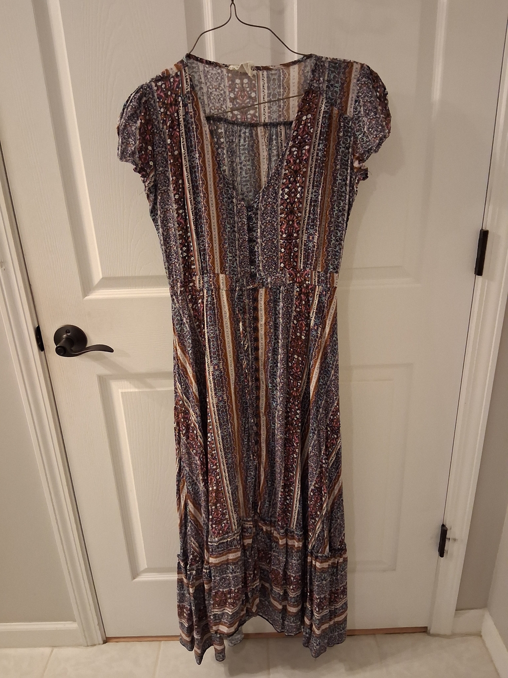 JAASE Multicoloured Bohemian Stripe Maxi Dress